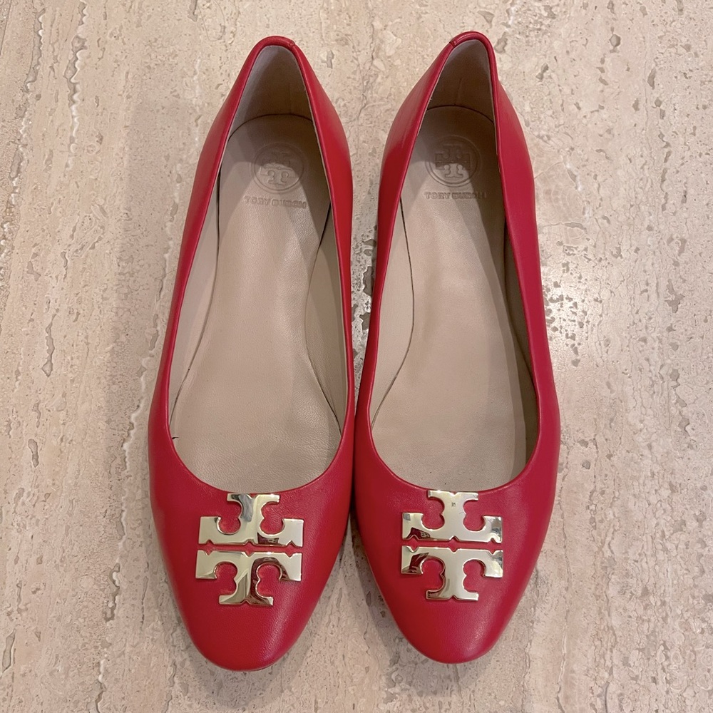 TORY BURCH RED FLATS